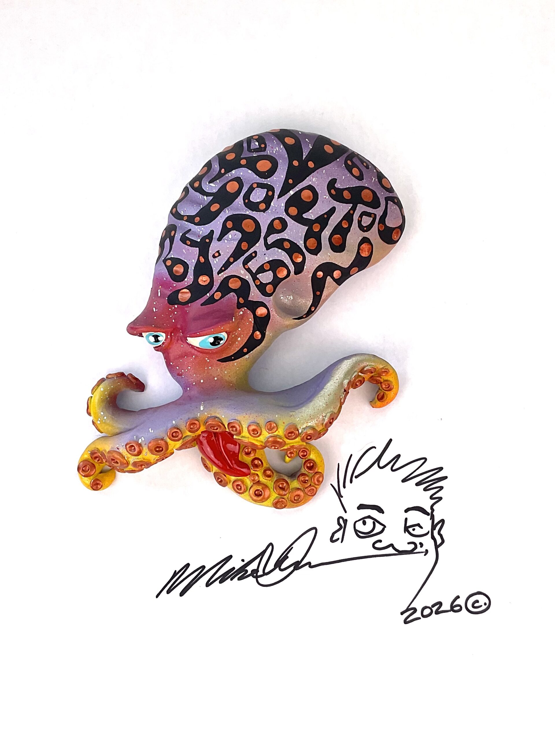 Patterned Mr. Poopy Octopus - Fish with Attitude