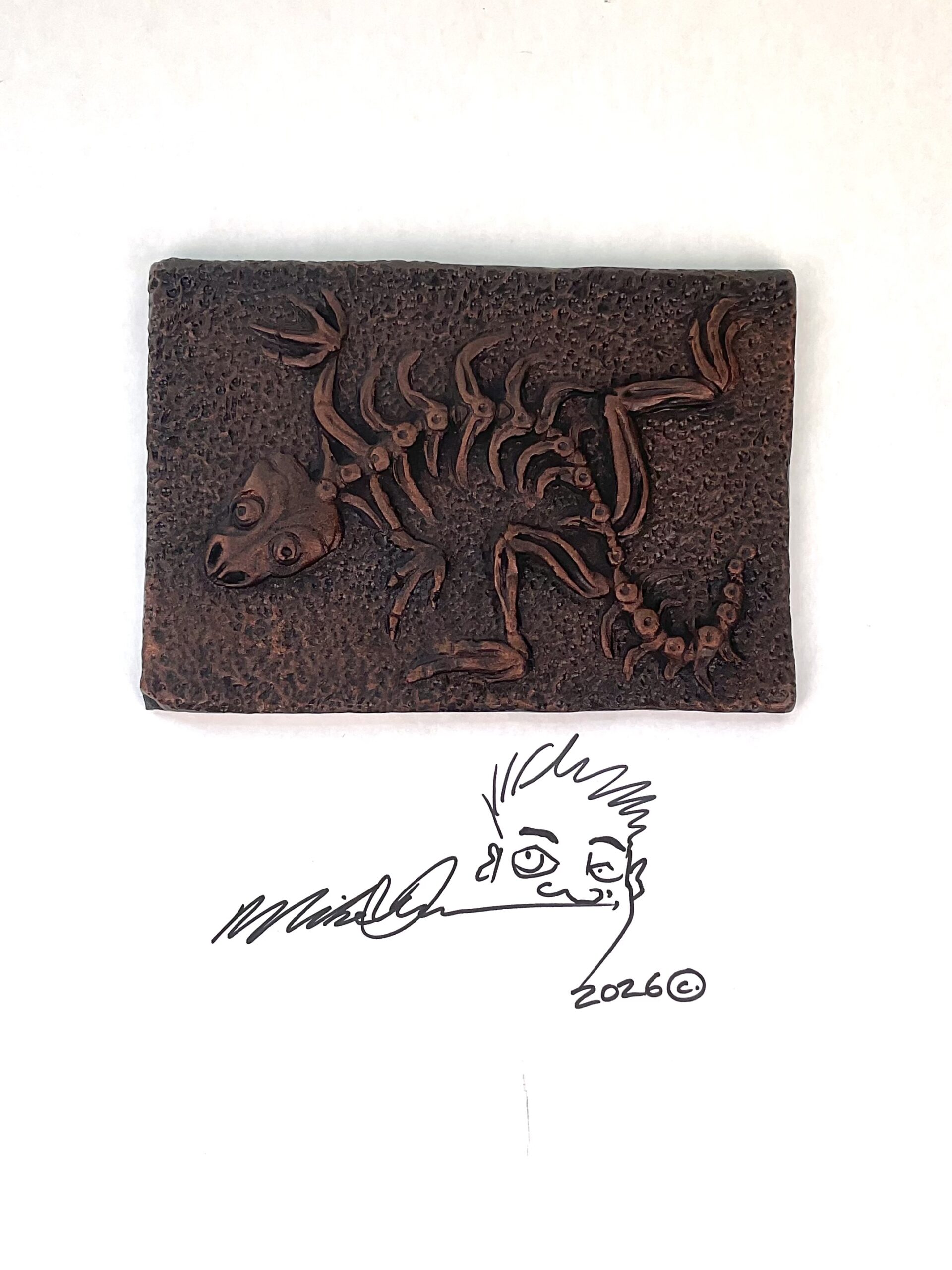 Lizza Dora Lizard Fossil by Mike Quinn