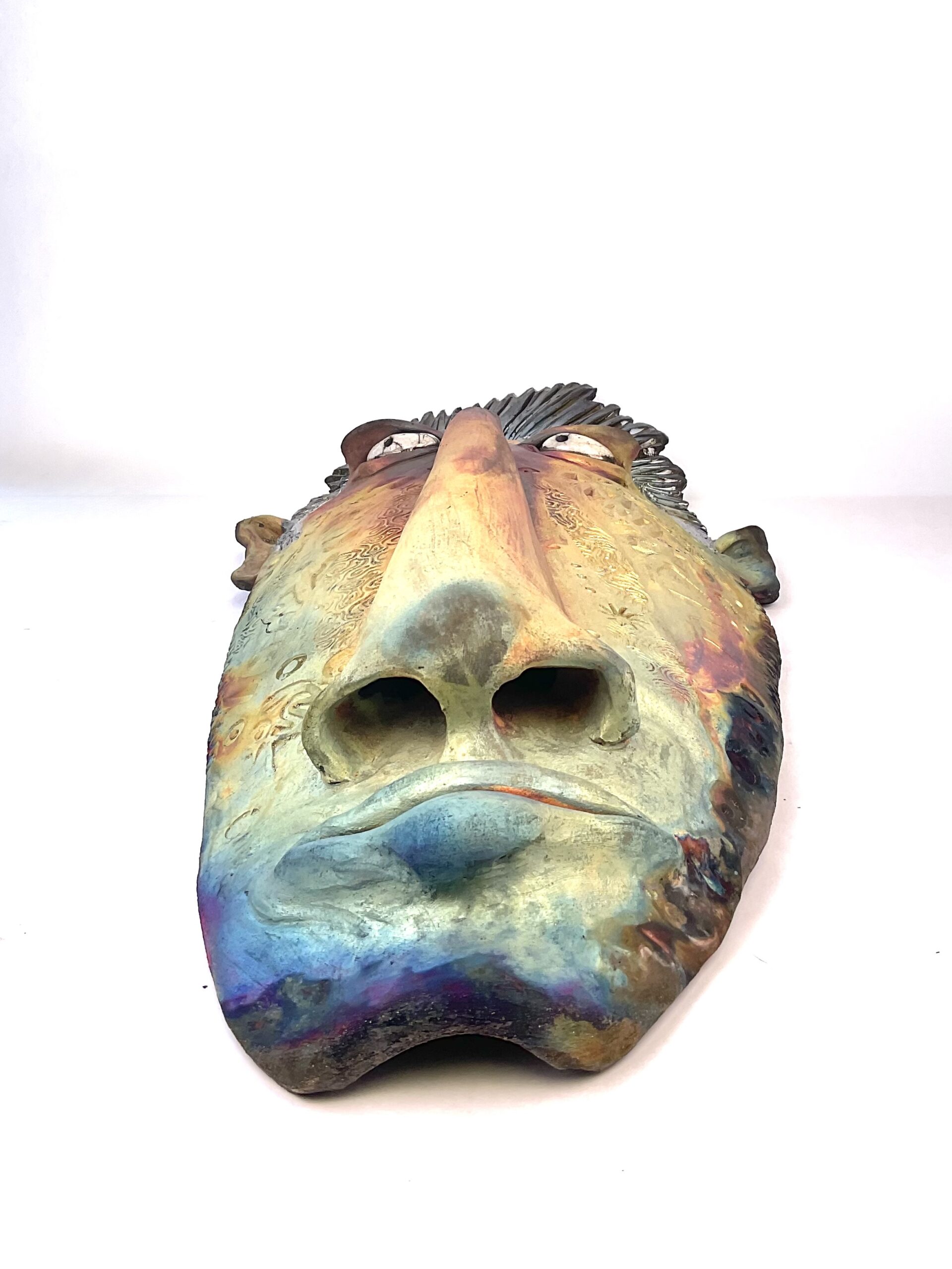 Don Quixote-Raku Mask- Fish With Attitude - Image 3