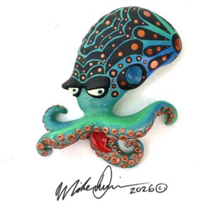 Patterned Mr. Poopy Octopus - Fish with Attitude