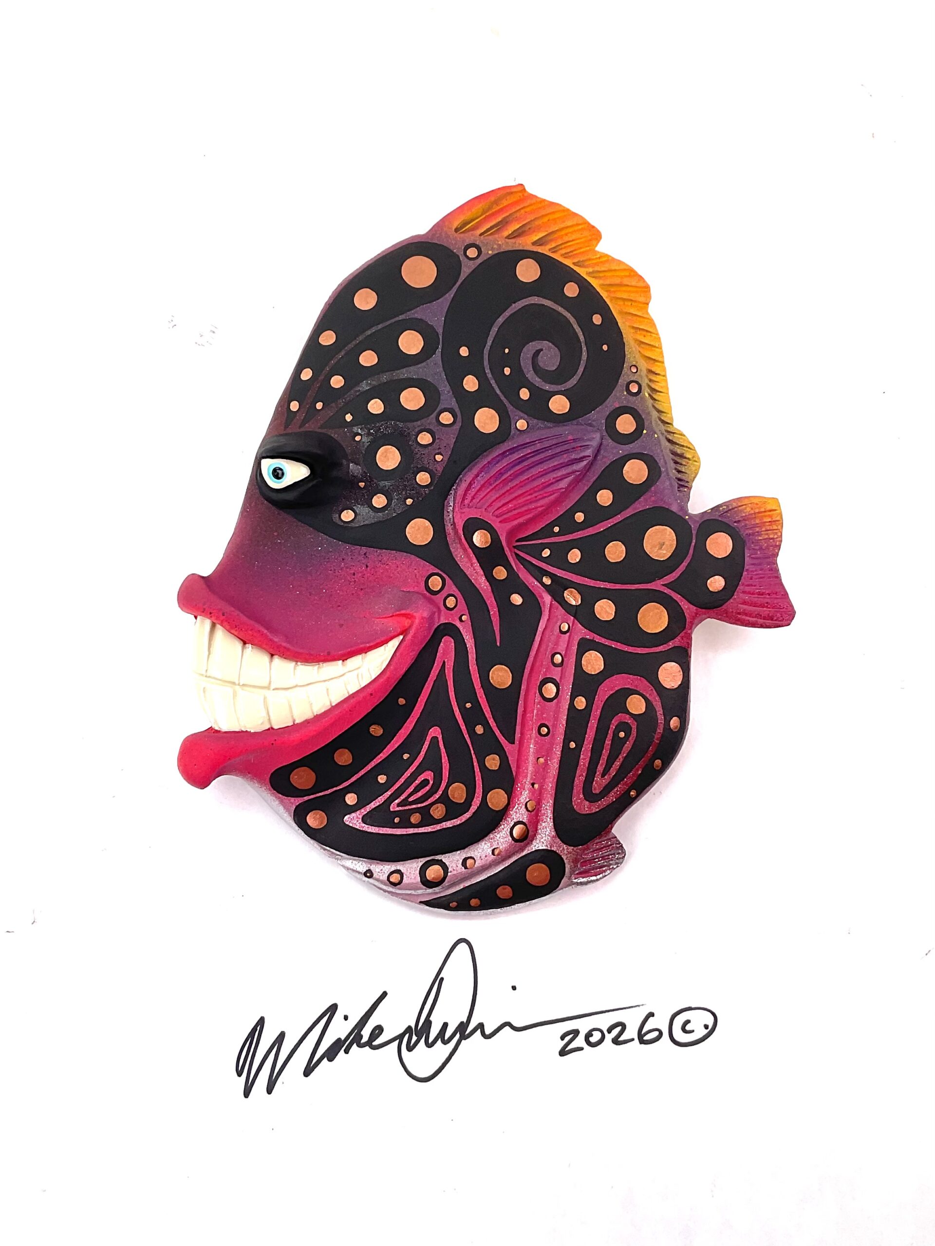 Wild Laughing Larry - Fish Art