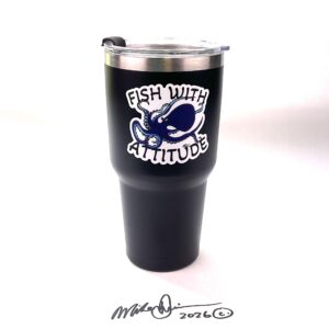 30oz Stainless Steel Travel Mug with lid -  Octopus Sticker