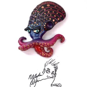Patterned Mr. Poopy Octopus - Fish with Attitude