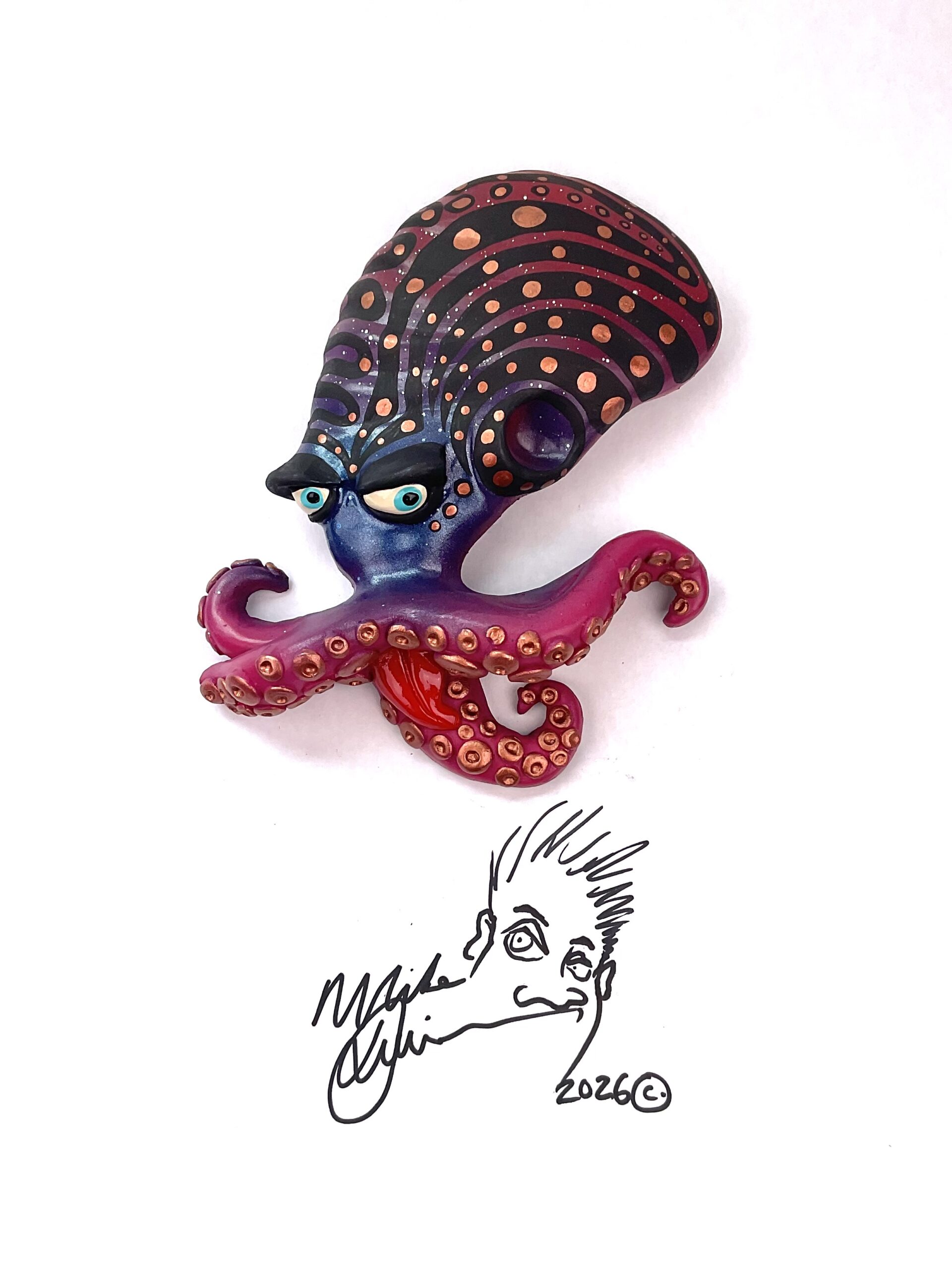 Patterned Mr. Poopy Octopus - Fish with Attitude