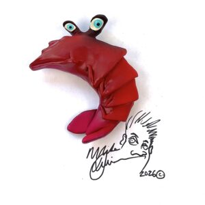 Hipster Shrimp Fish With Attitude