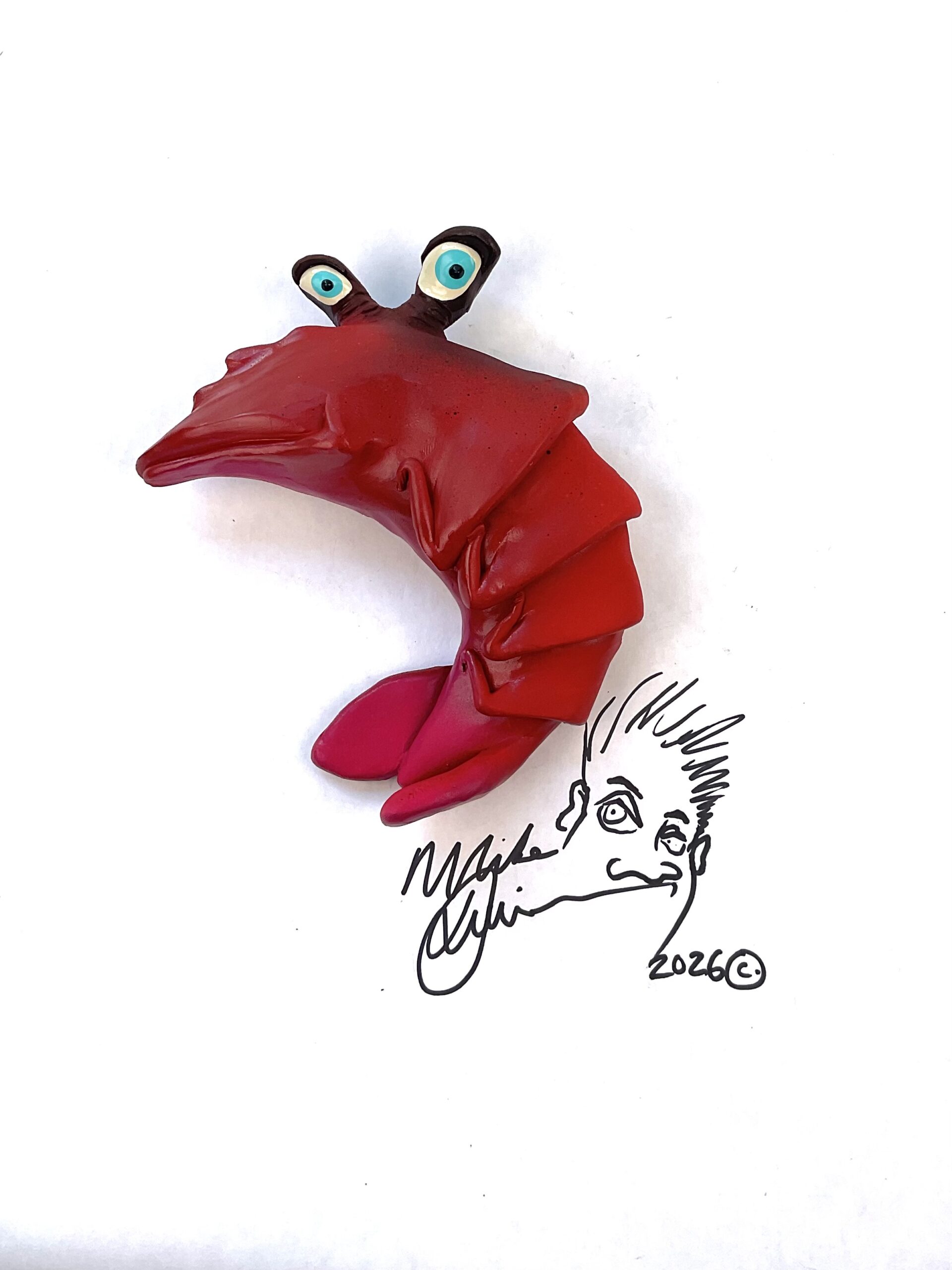 Hipster Shrimp Fish With Attitude
