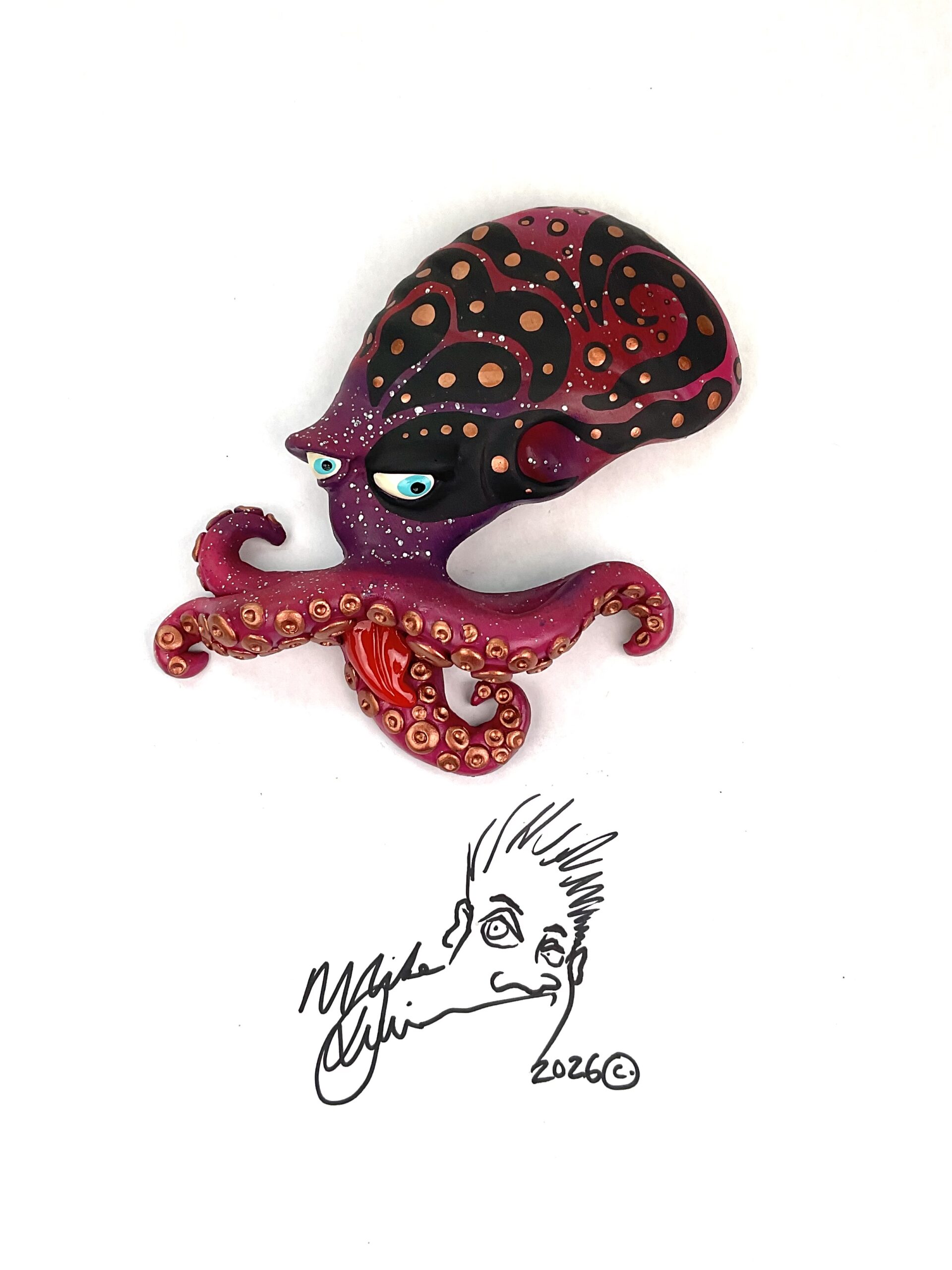 Patterned Mr. Poopy Octopus - Fish with Attitude