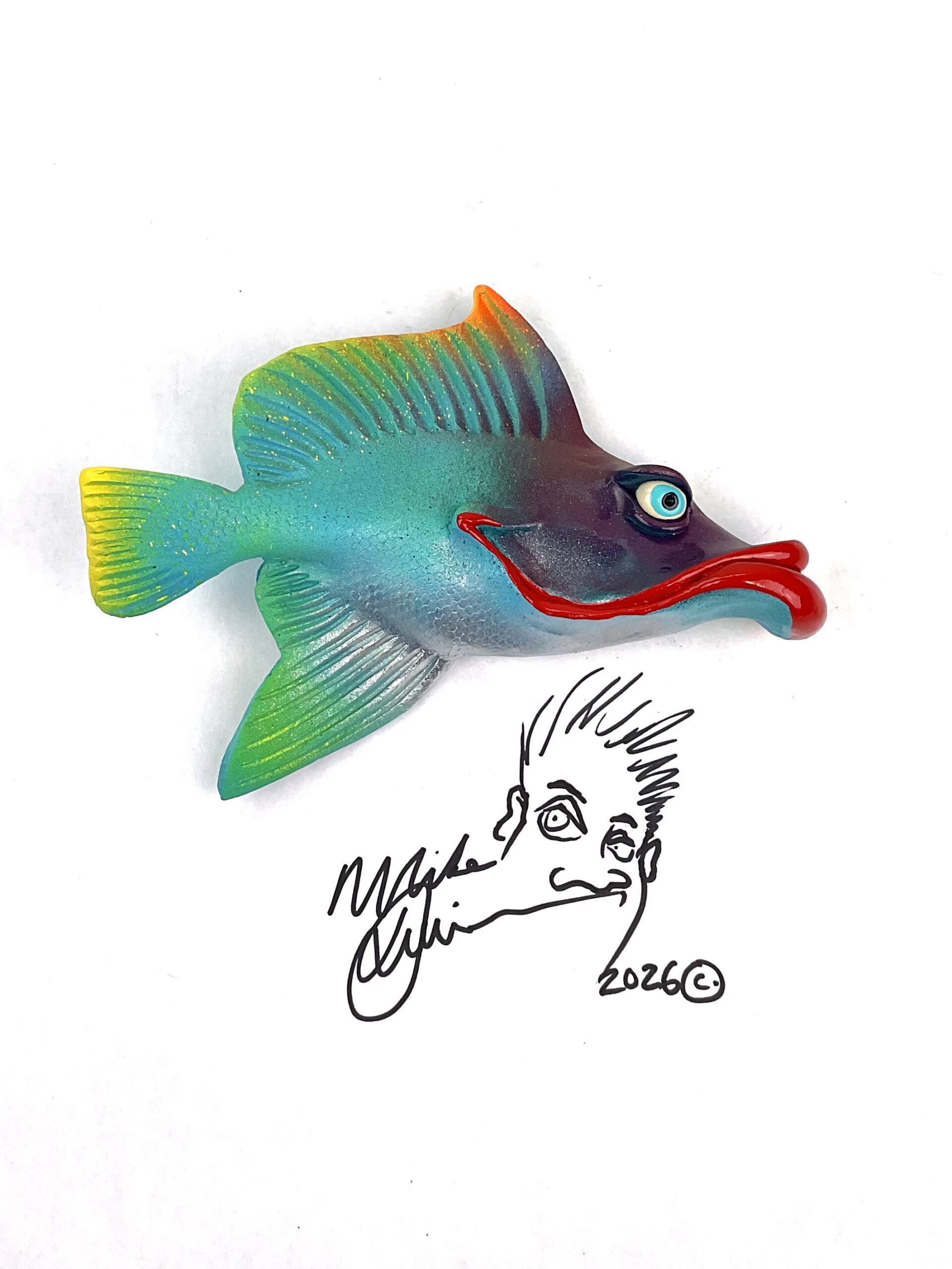 Flo-Mamma Red Lips - Fish Art