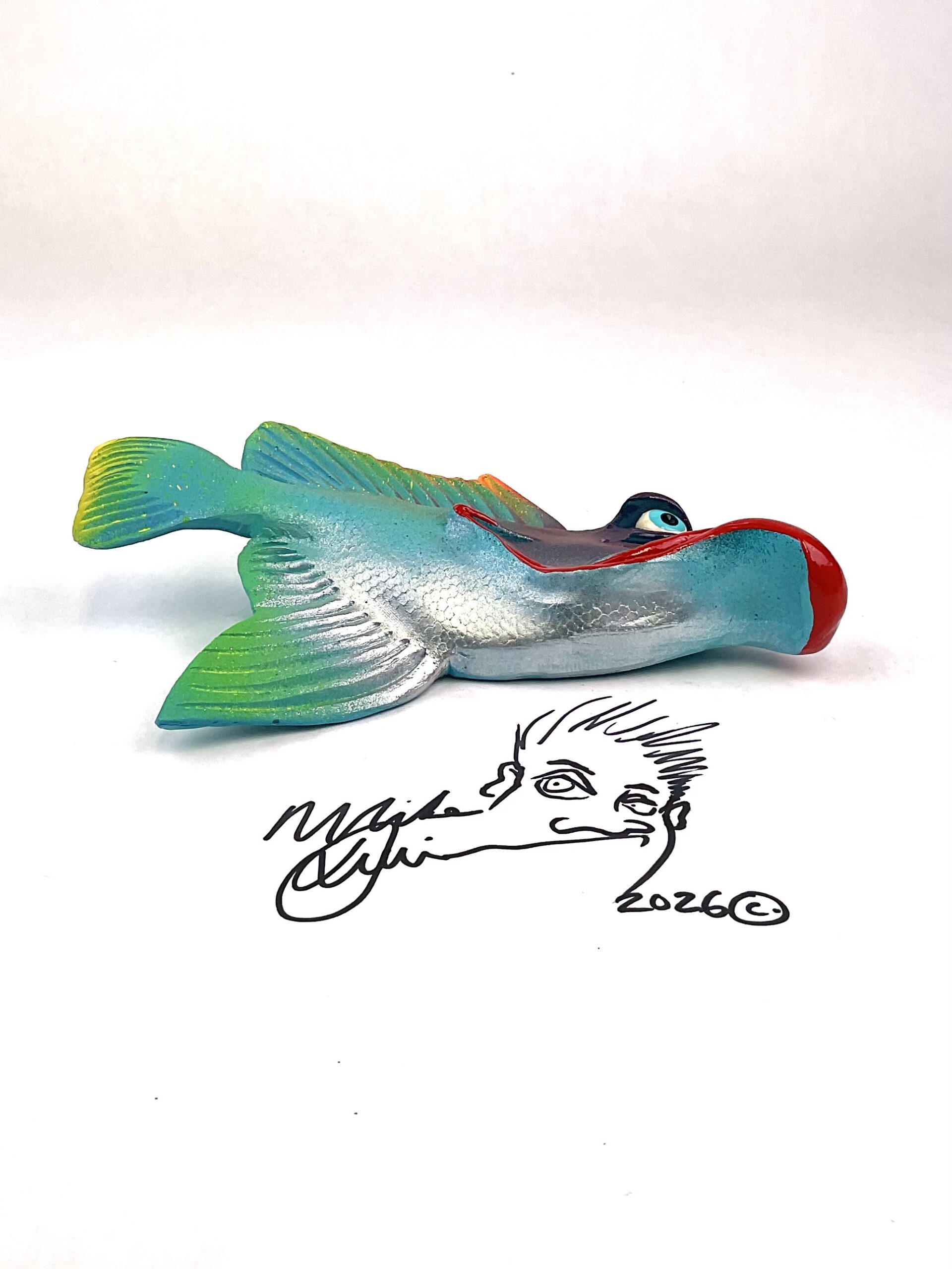 Flo-Mamma Red Lips - Fish Art - Image 3