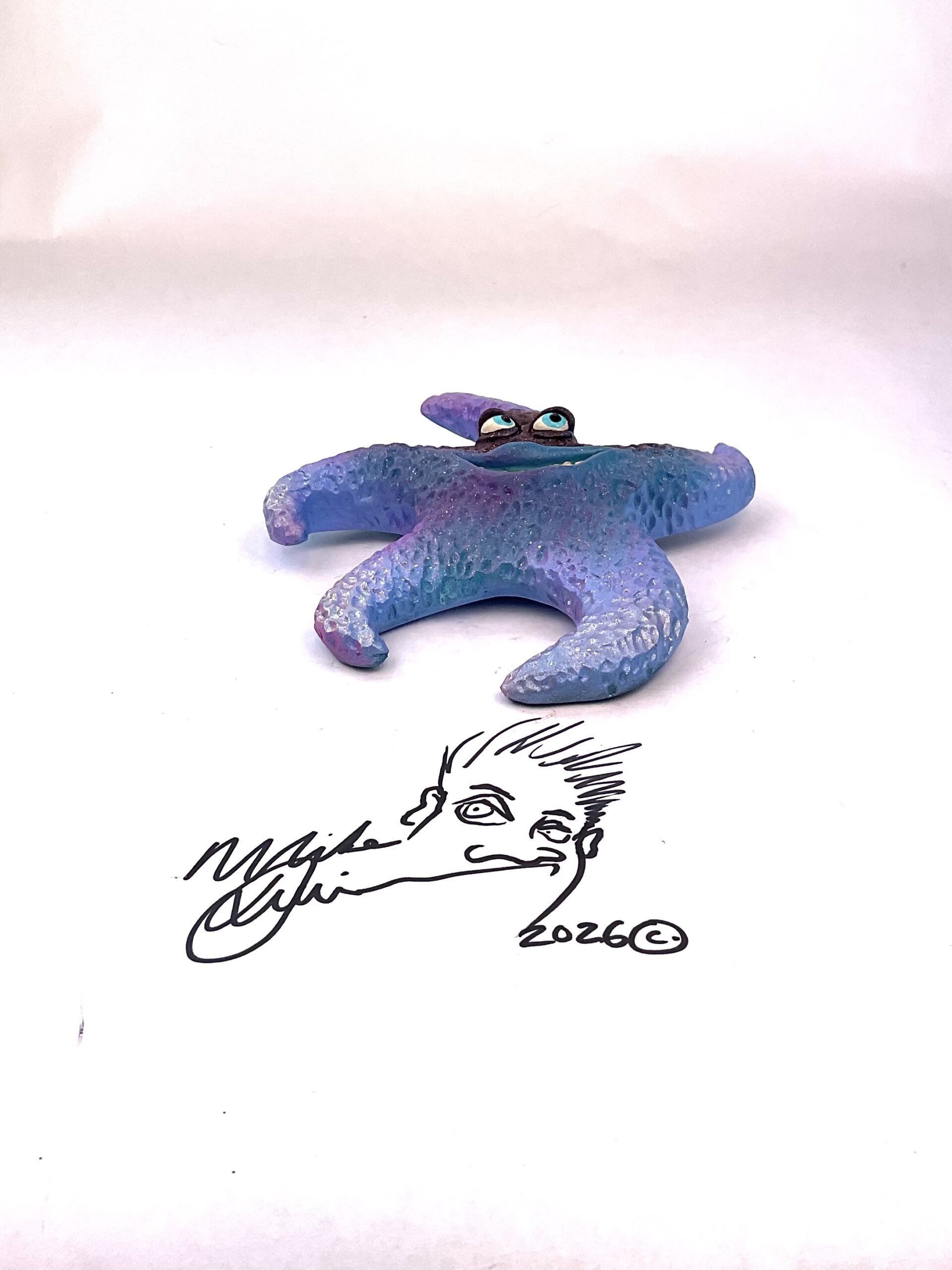 Purple Liberty Starfish Wall Art - Image 3