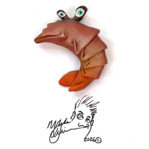 Hipster Shrimp Fish With Attitude