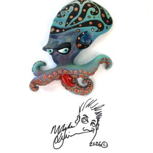 Patterned Mr. Poopy Octopus - Fish with Attitude