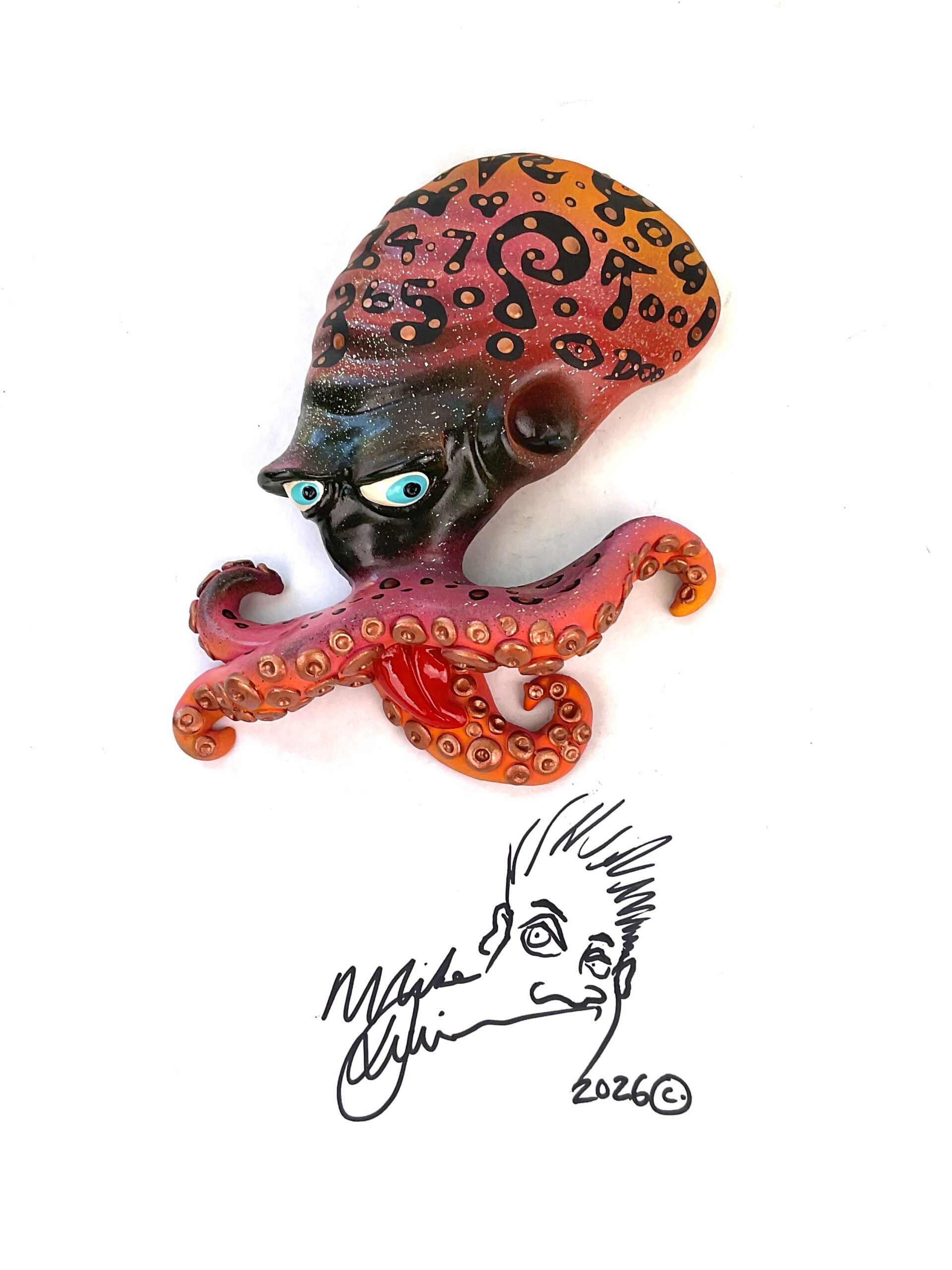 Patterned Mr. Poopy Octopus - Fish with Attitude