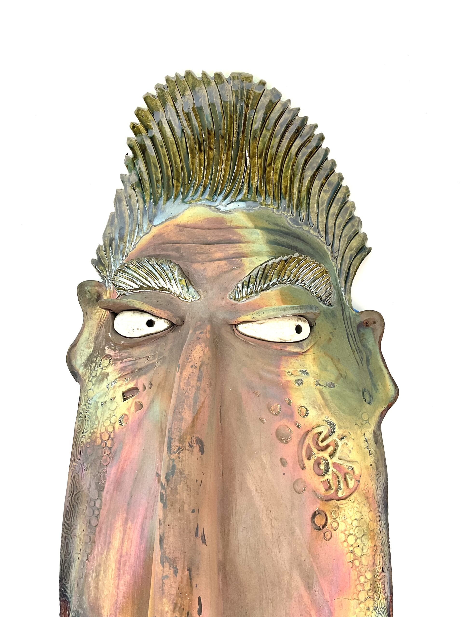Don Estaban- Raku Mask- Fish With Attitude - Image 4