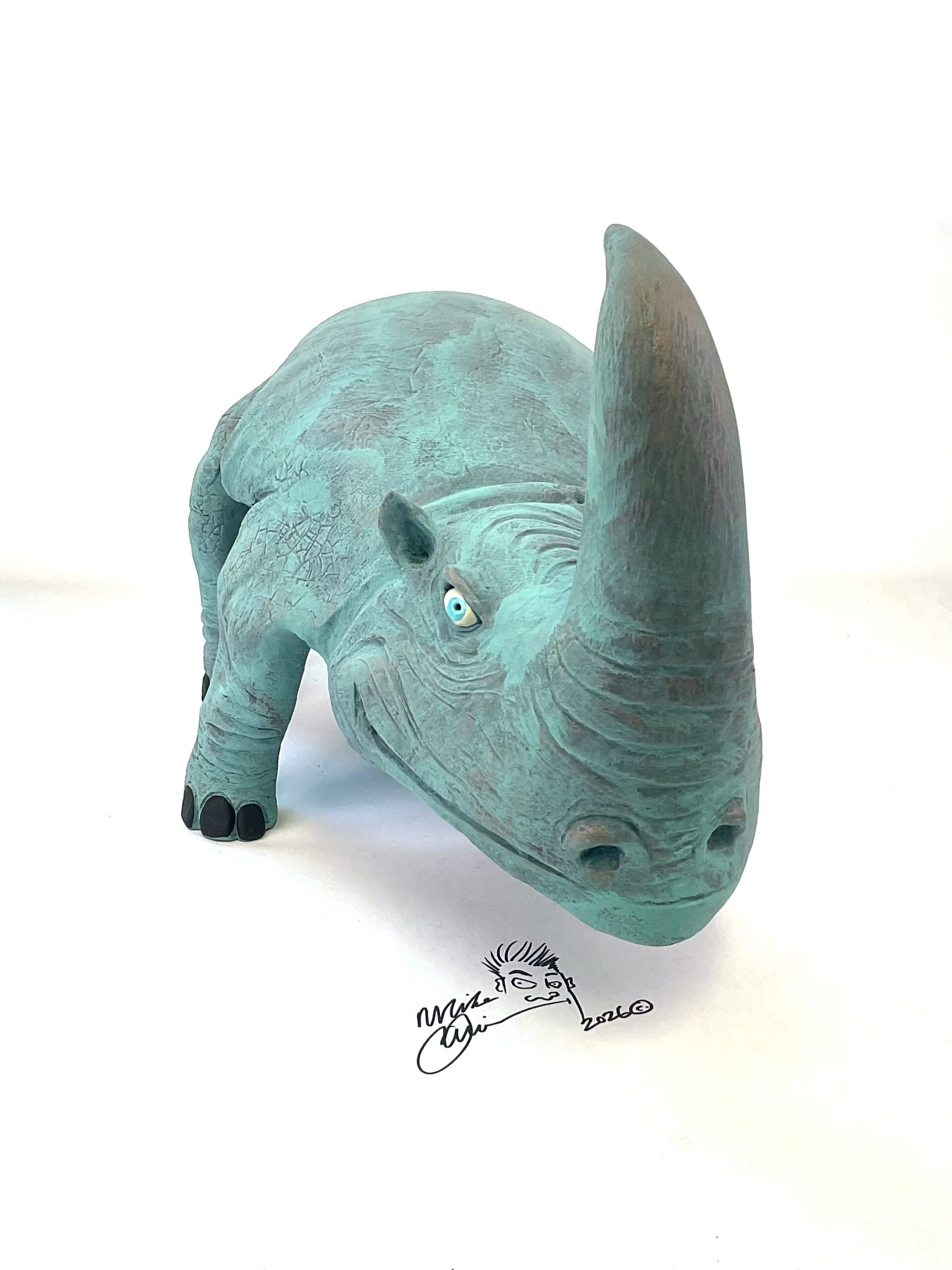 Rowdy Rhonda - Rhinoceros - Artist Mike Quinn