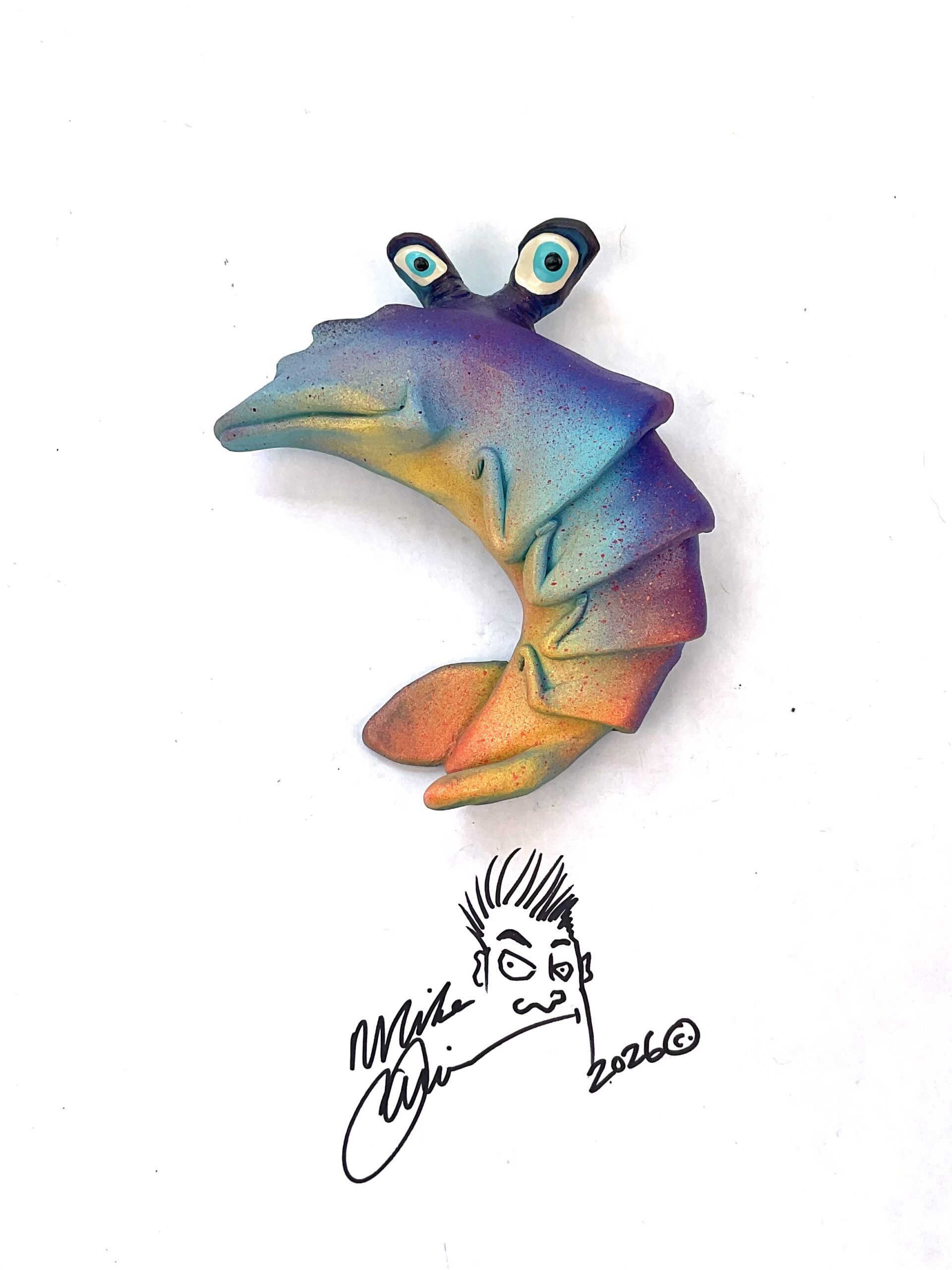 Hipster Shrimp Fish With Attitude