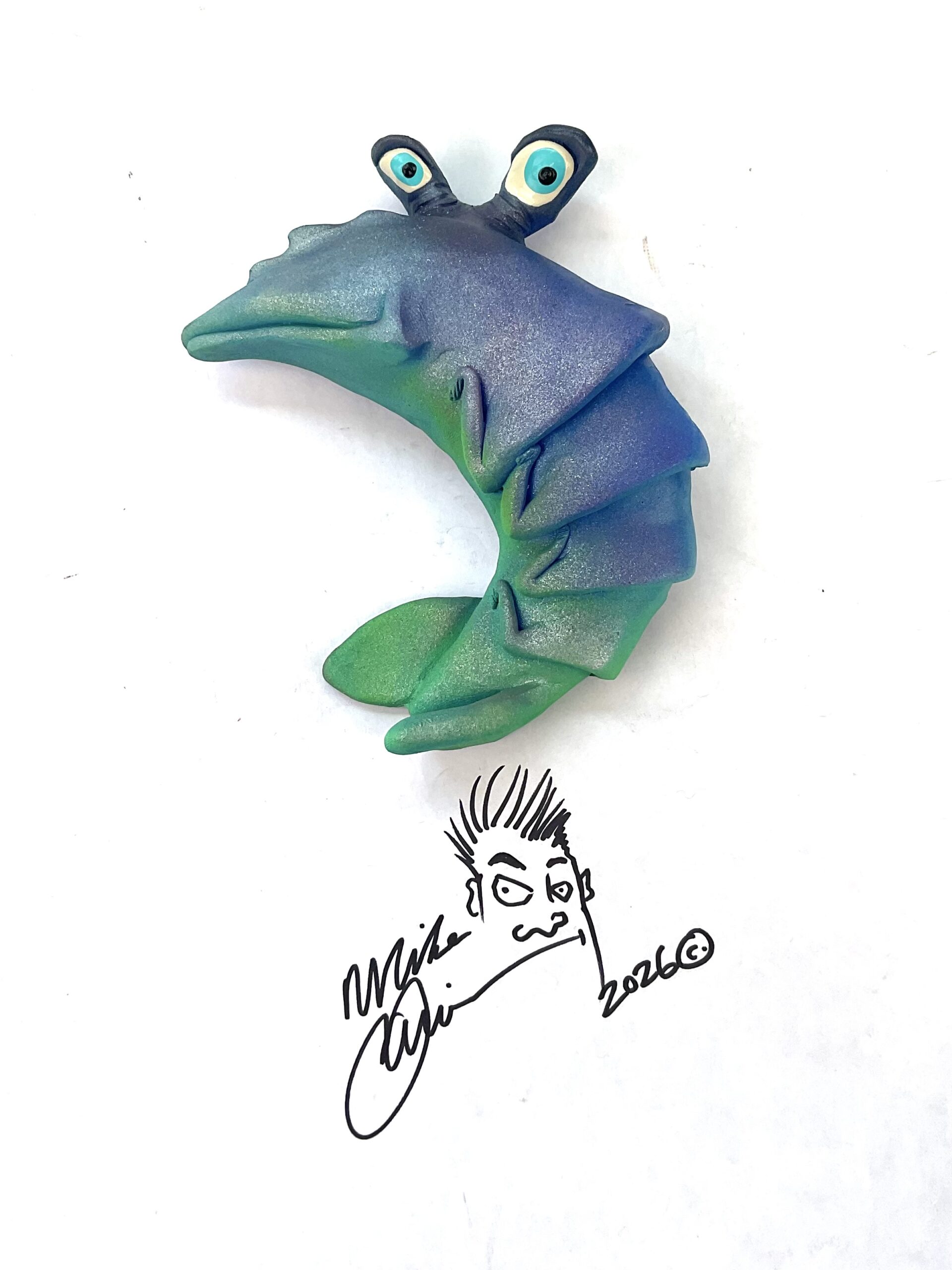 Hipster Shrimp Fish With Attitude