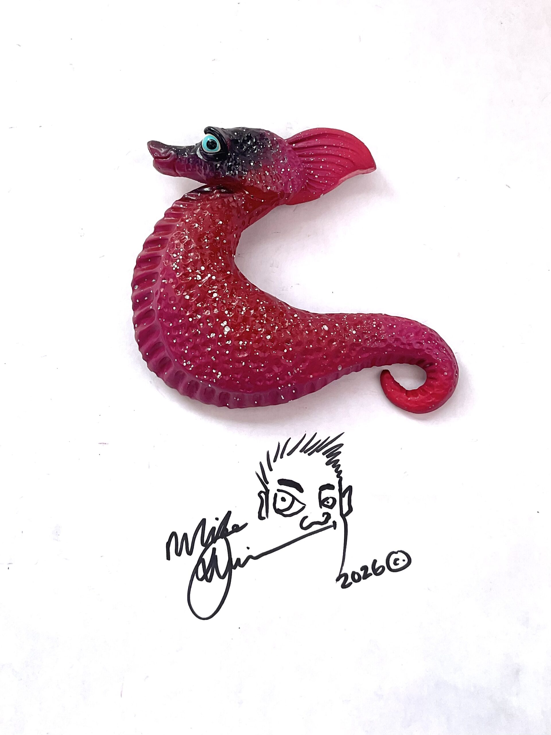 Amber Doodles -Seahorse - Artist Mike Quinn