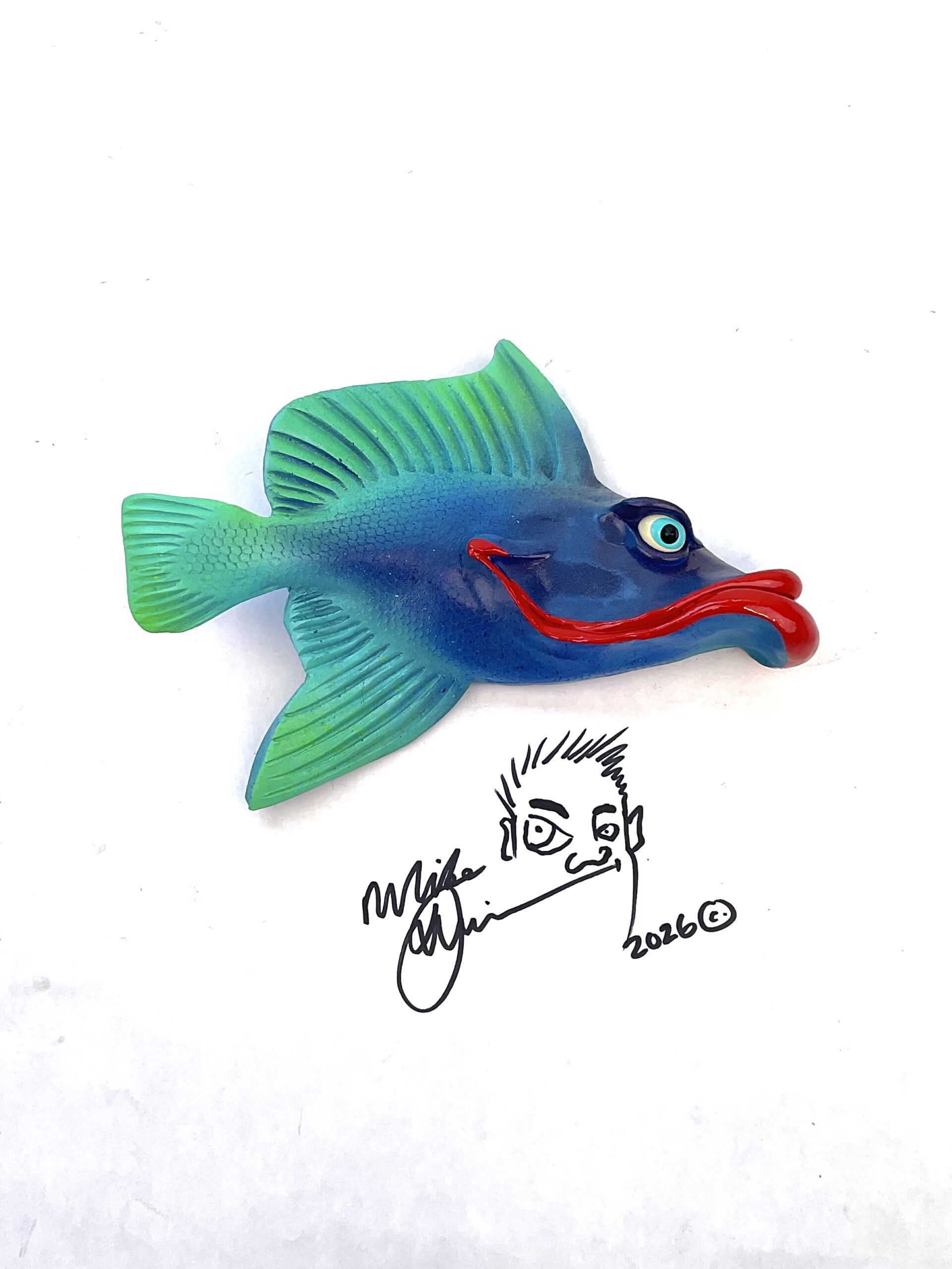 Flo-Mamma Red Lips - Fish Art