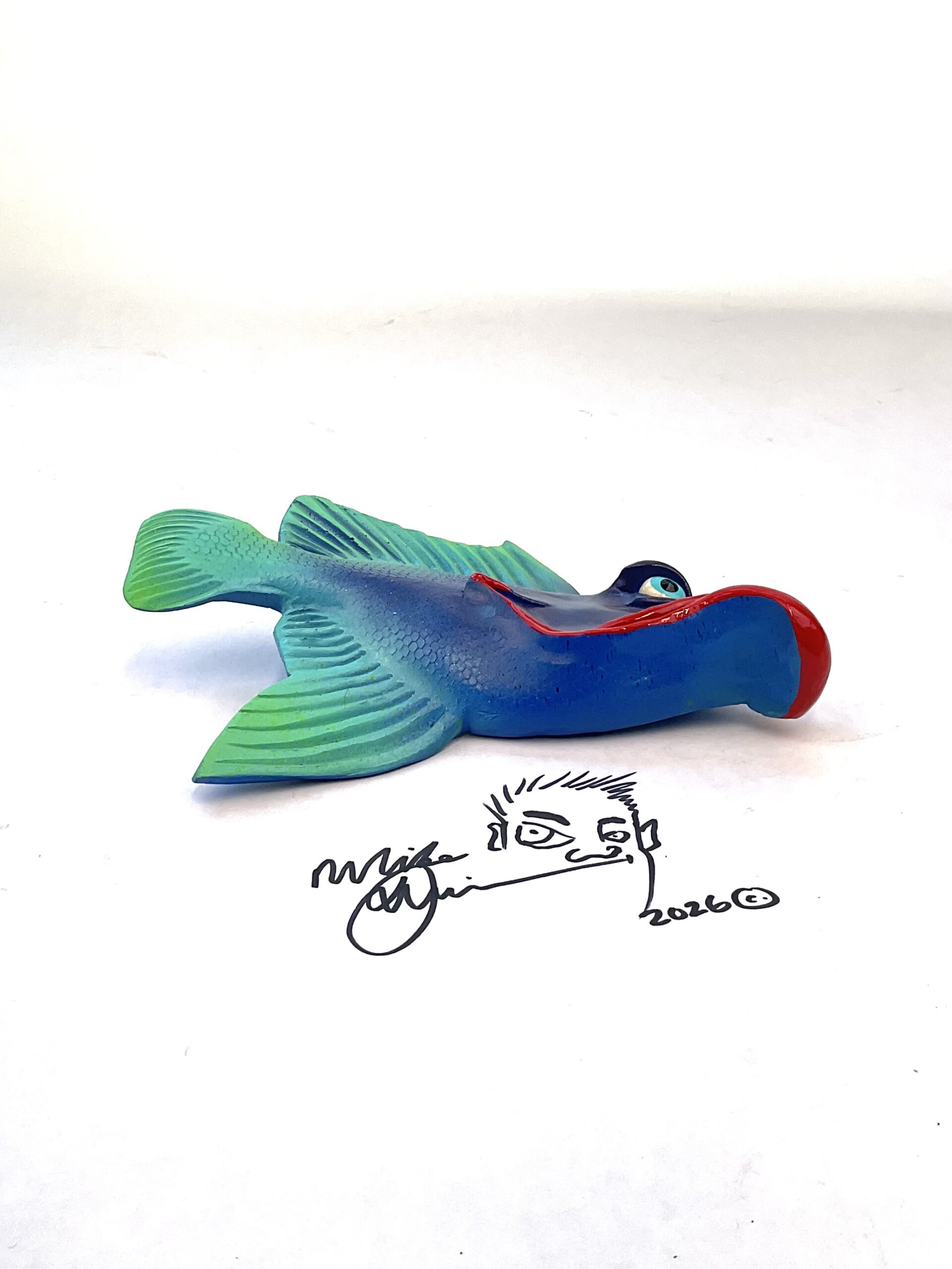 Flo-Mamma Red Lips - Fish Art - Image 3