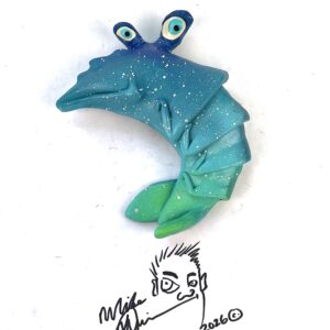 Hipster Shrimp Fish With Attitude