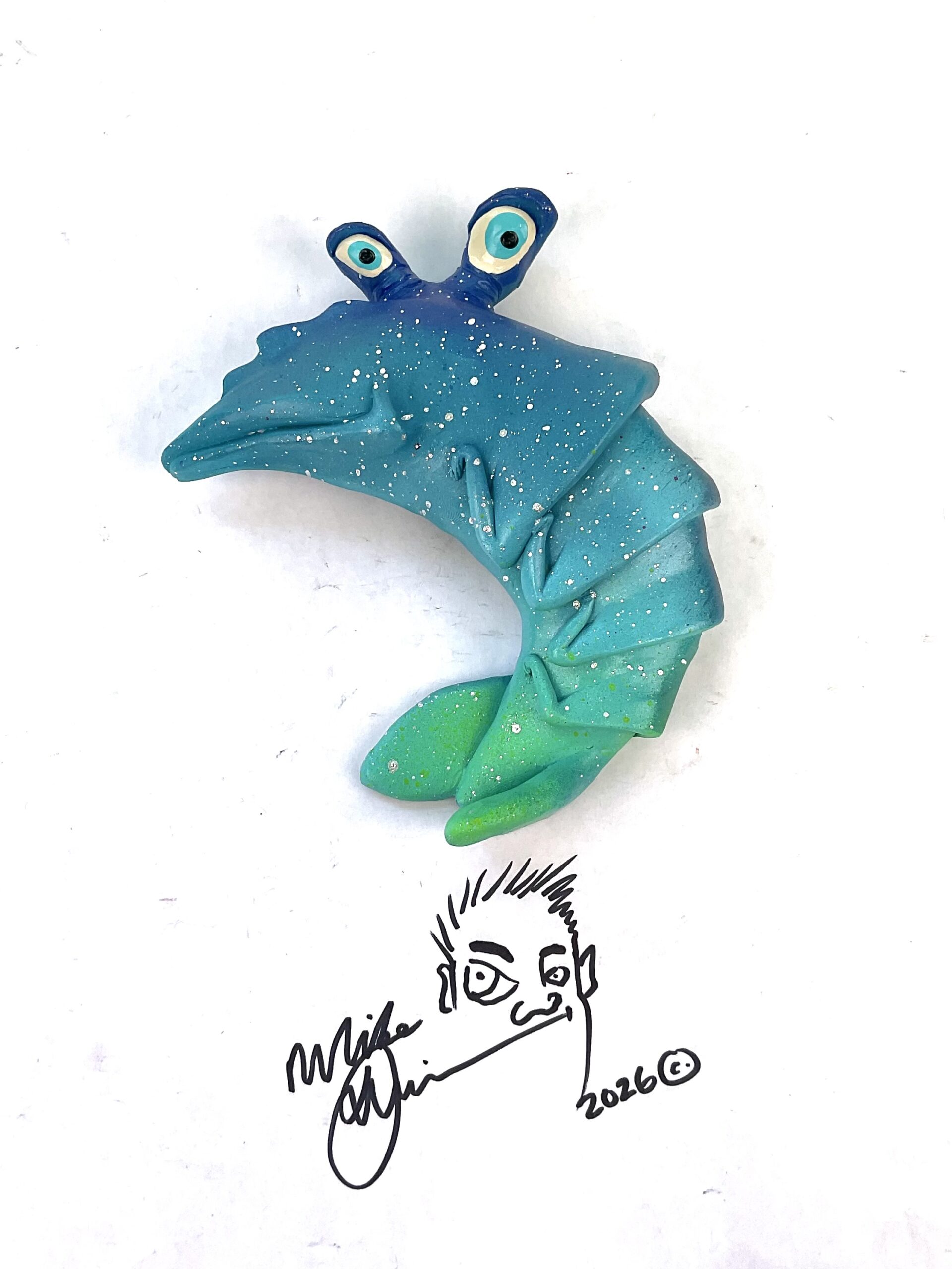 Hipster Shrimp Fish With Attitude