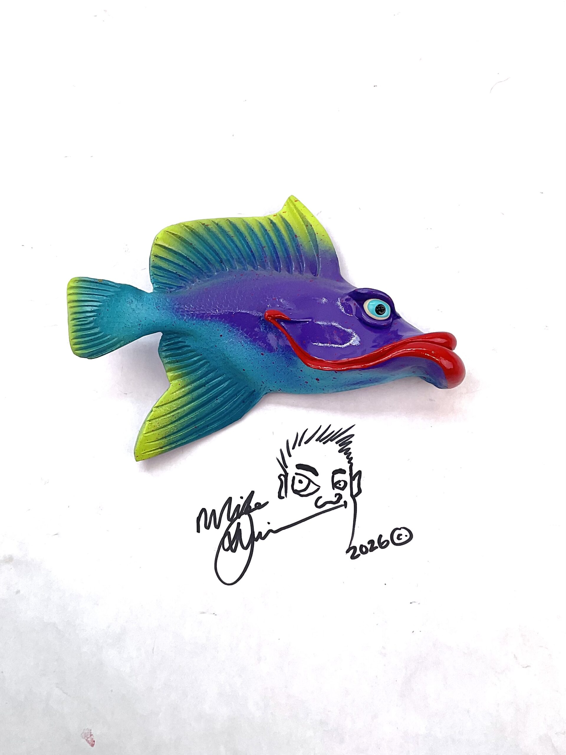 Flo-Mamma Red Lips - Fish Art