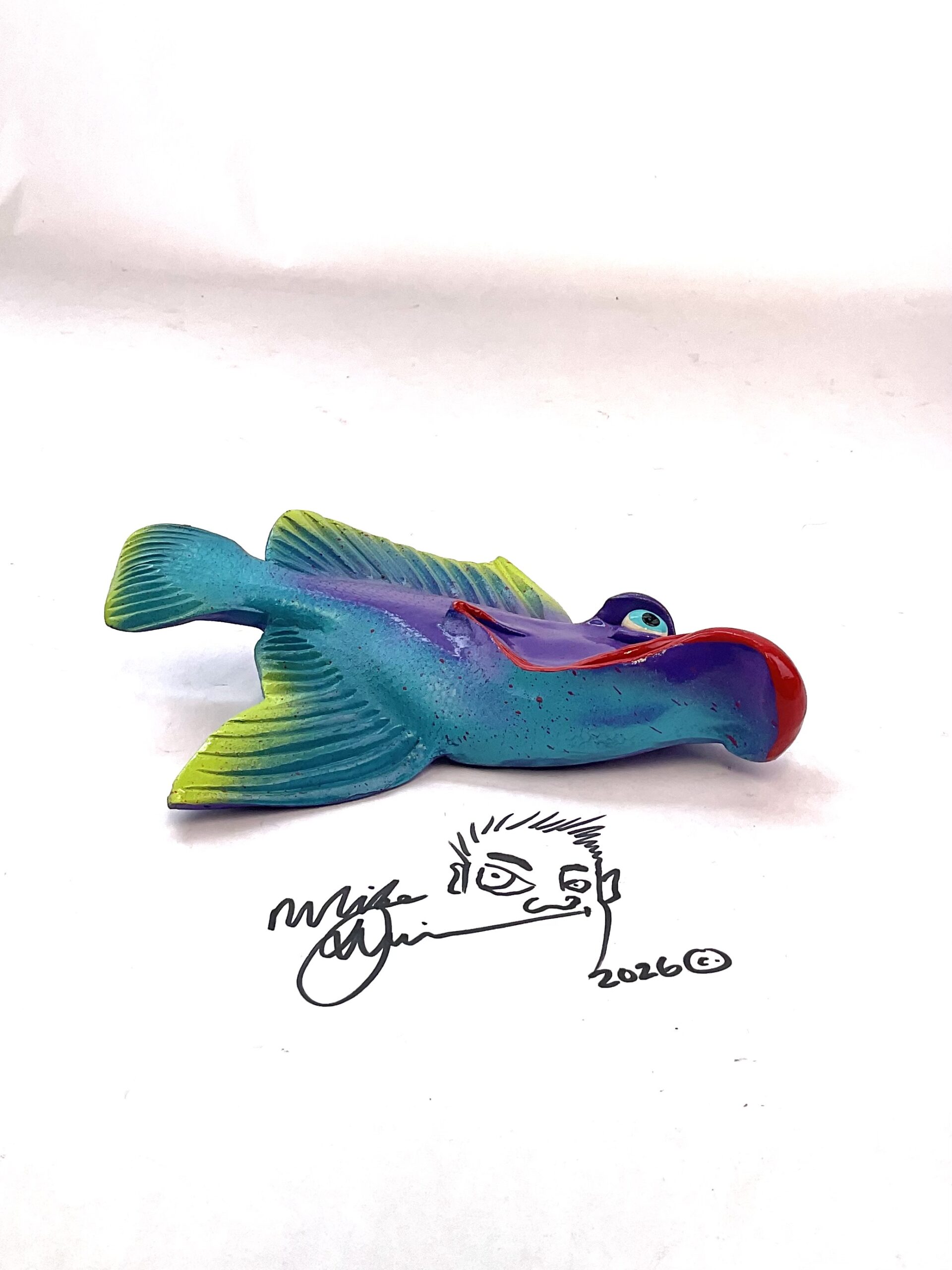 Flo-Mamma Red Lips - Fish Art - Image 3