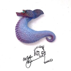 Amber Doodles -Seahorse - Artist Mike Quinn