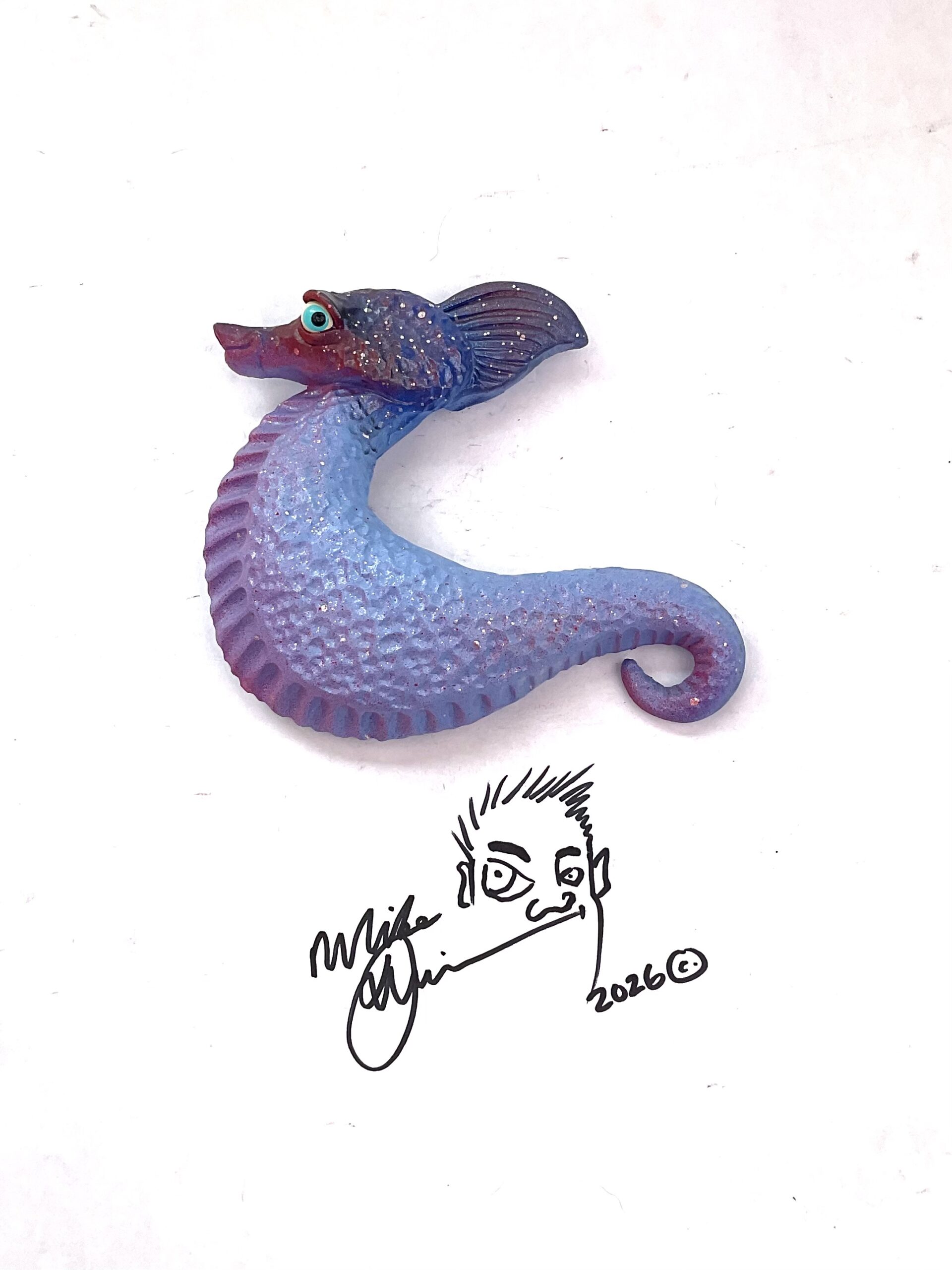 Amber Doodles -Seahorse - Artist Mike Quinn