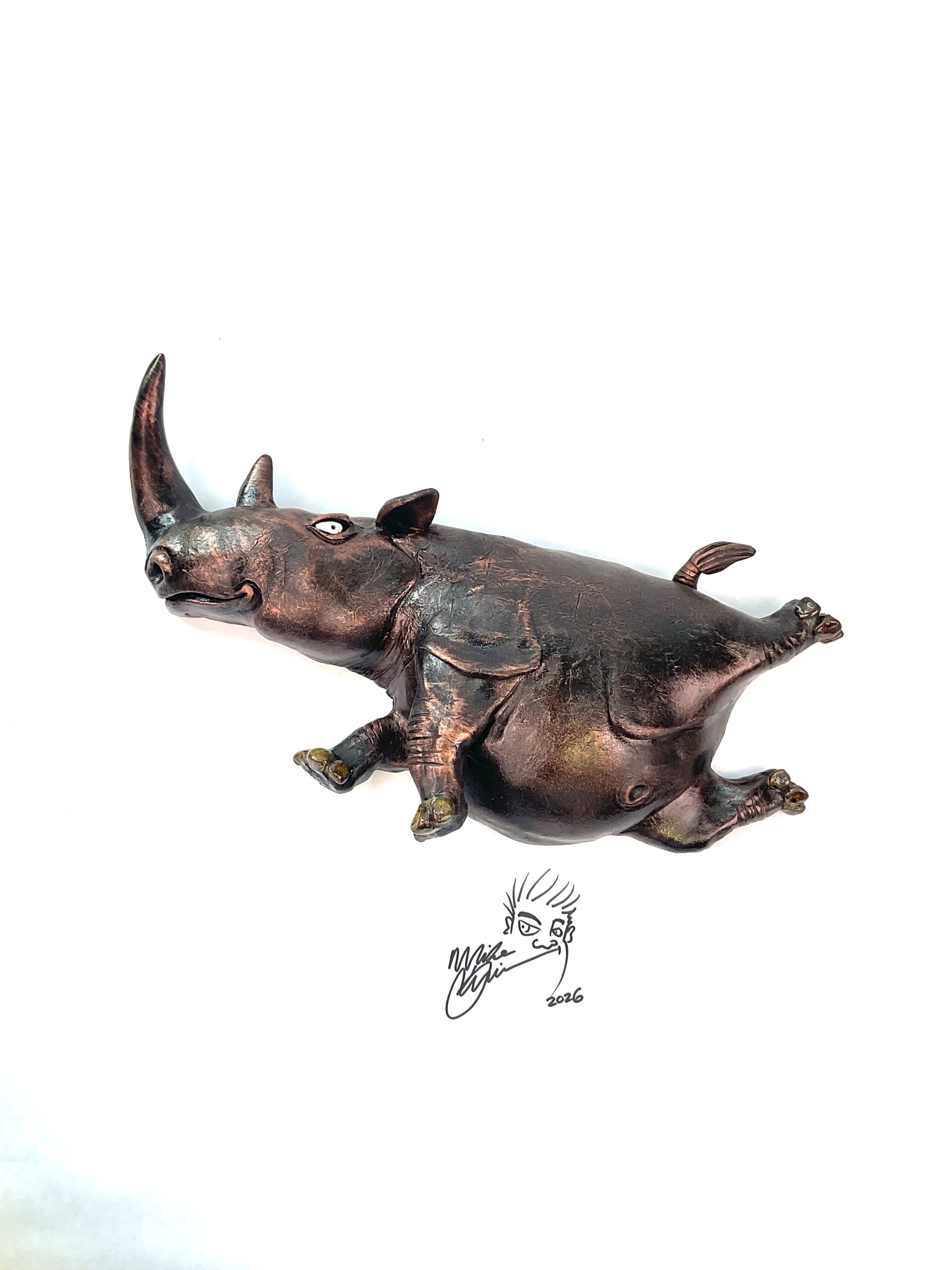 Leapin Larry- Rhinoceros - Artist Mike Quinn