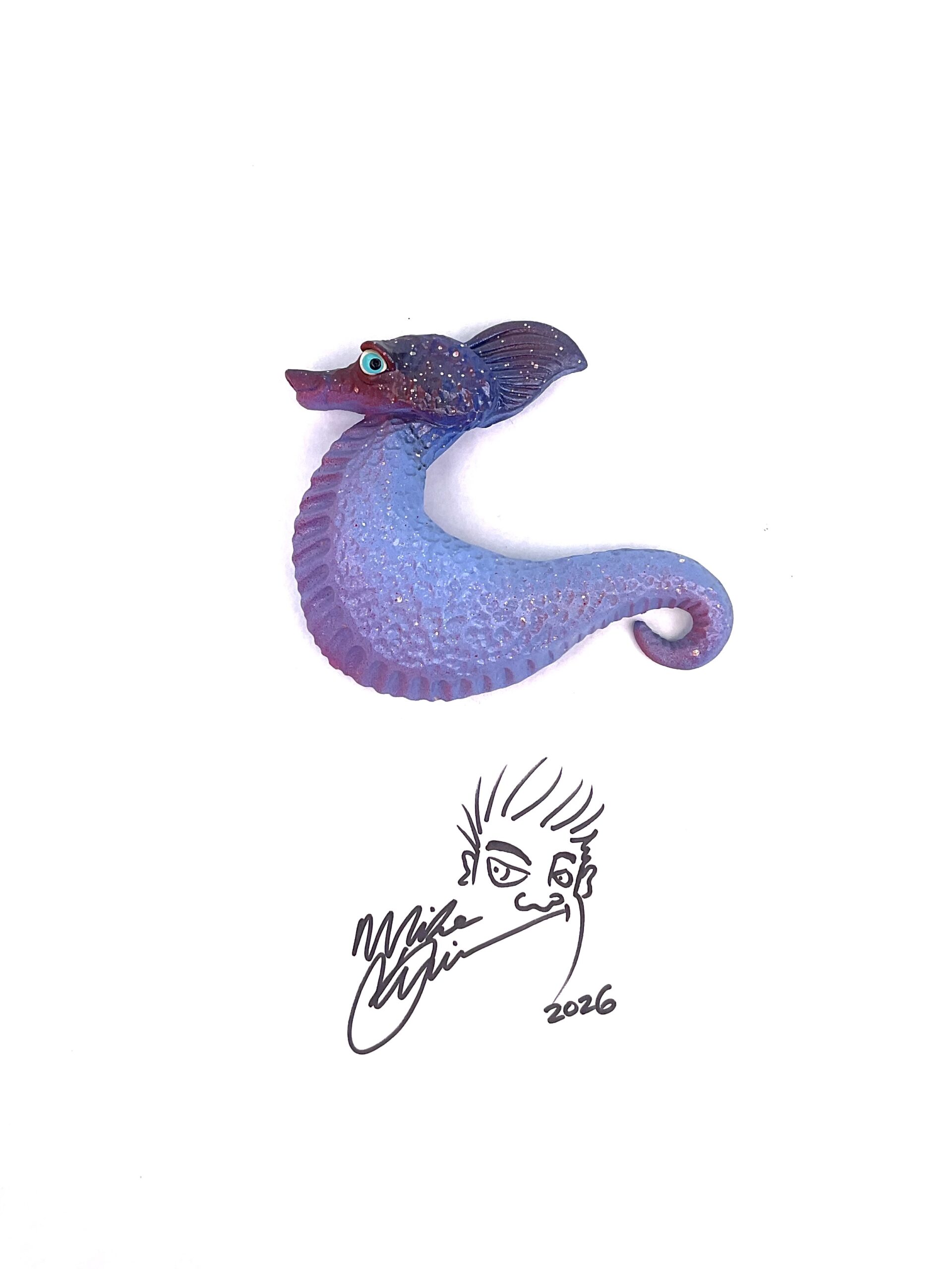 Amber Doodles -Seahorse - Artist Mike Quinn