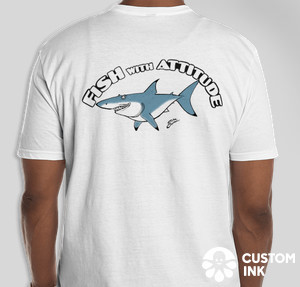 "Shark" Adult Shirt 100% Cotton - Medium