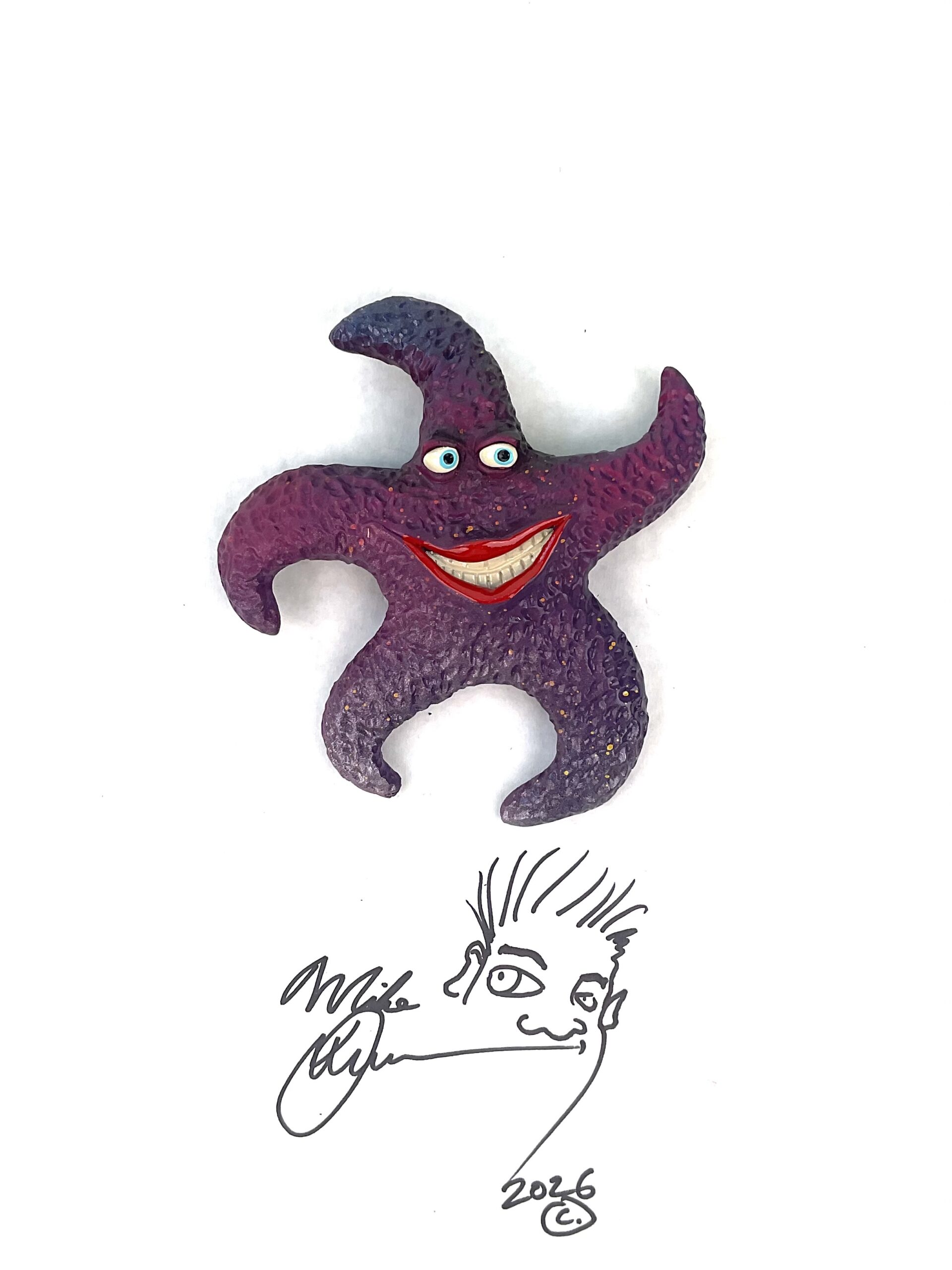 Bright Liberty Starfish Wall Art
