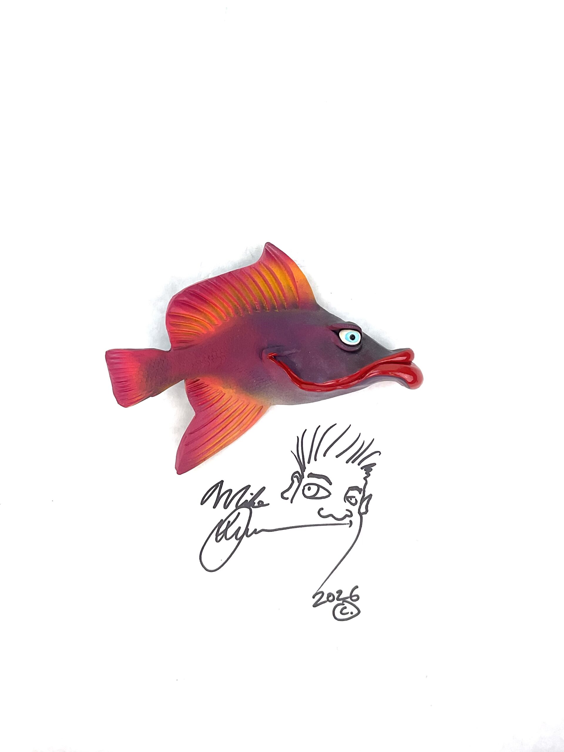 Flo-Mamma Red Lips - Fish Art