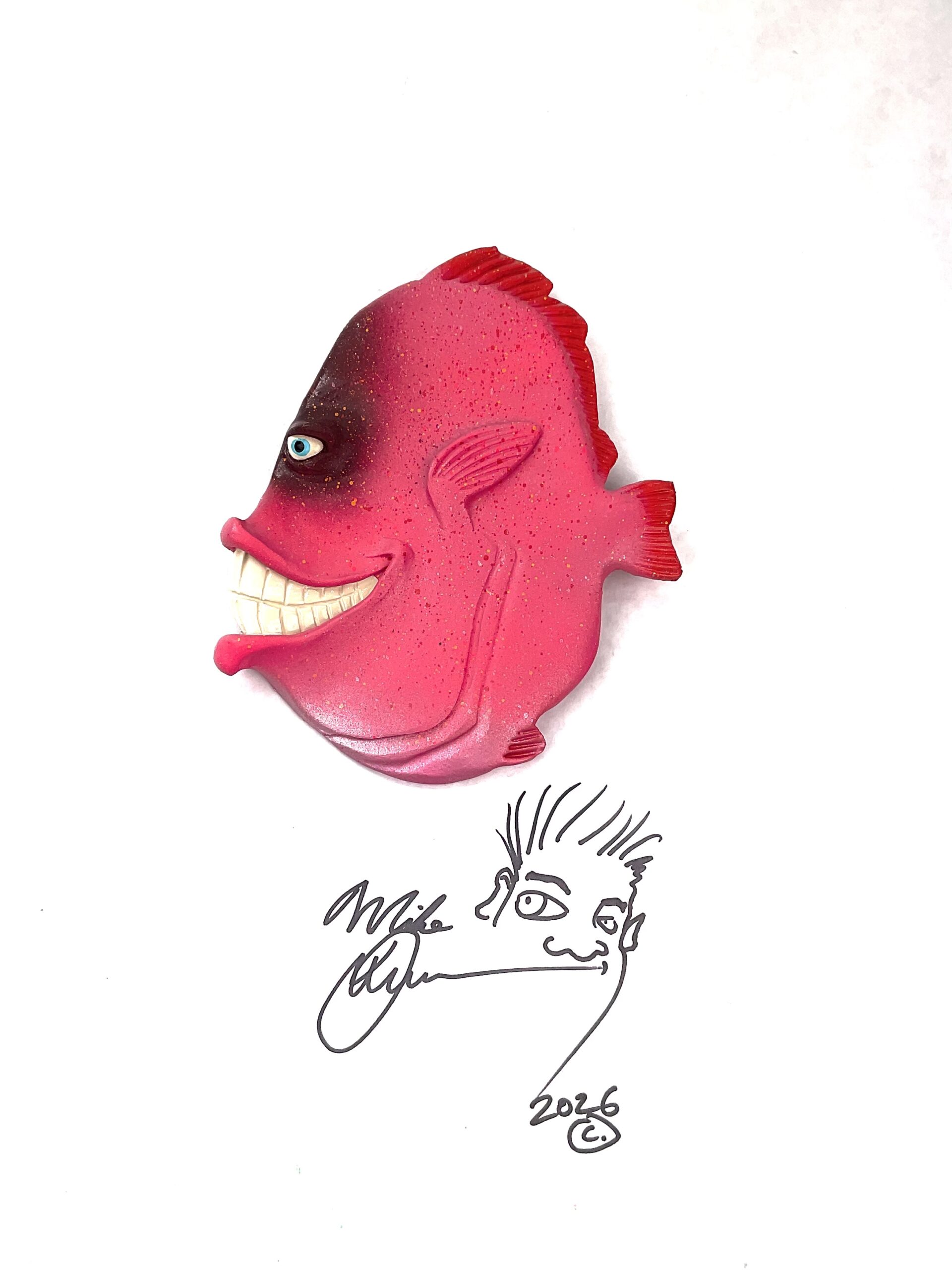 Wild Laughing Larry - Fish Art