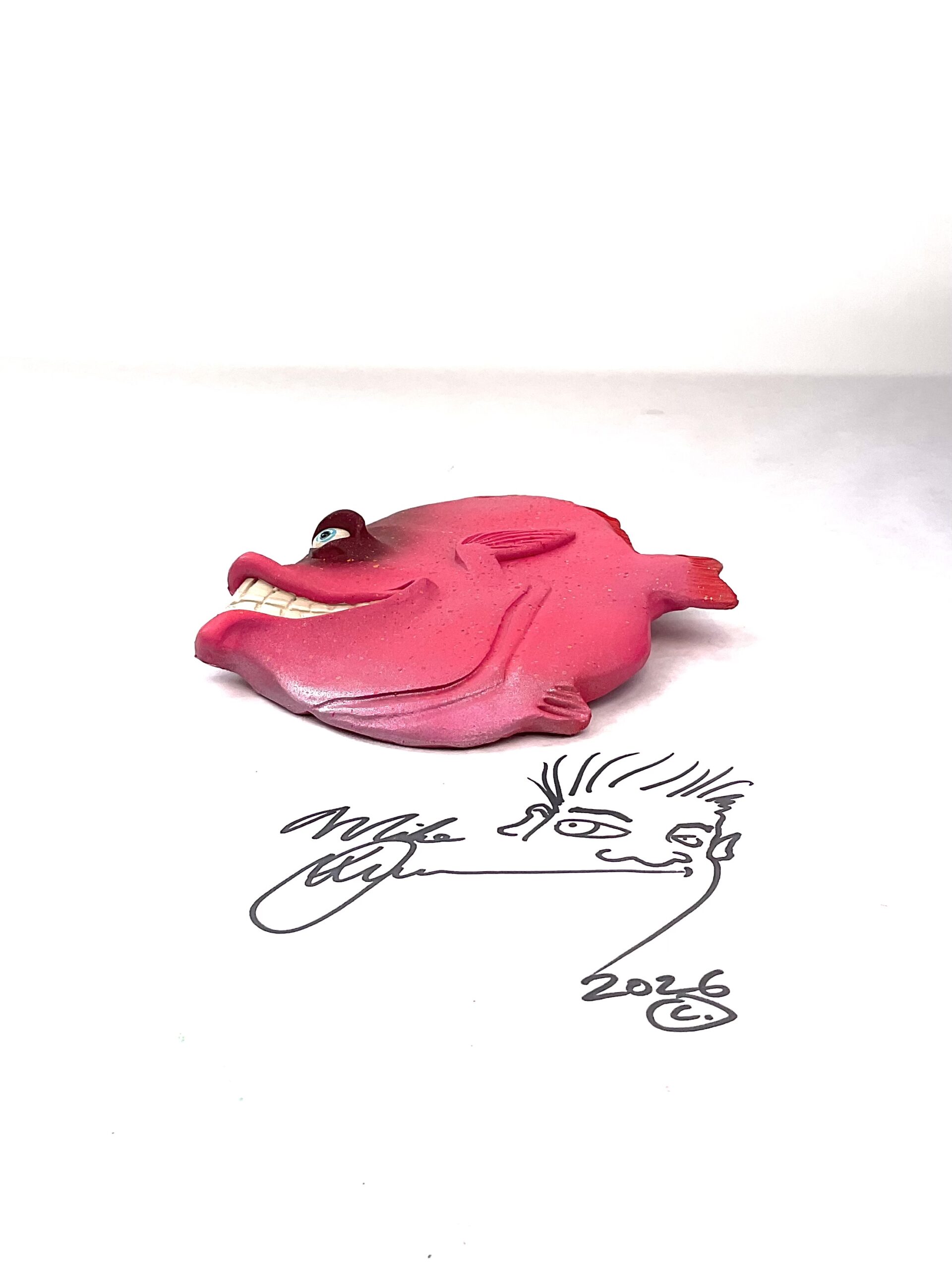 Wild Laughing Larry - Fish Art - Image 2